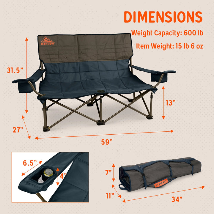 Kelty Low Loveseat - 2 Person Camping Chair