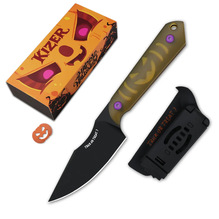 Kizer Mini Harpoon Halloween Limited Edition Fixed Blade
