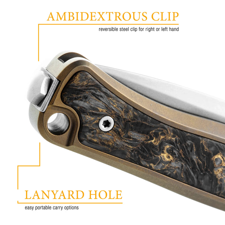 LionSTEEL Emmet Solid Compact Folding Knife
