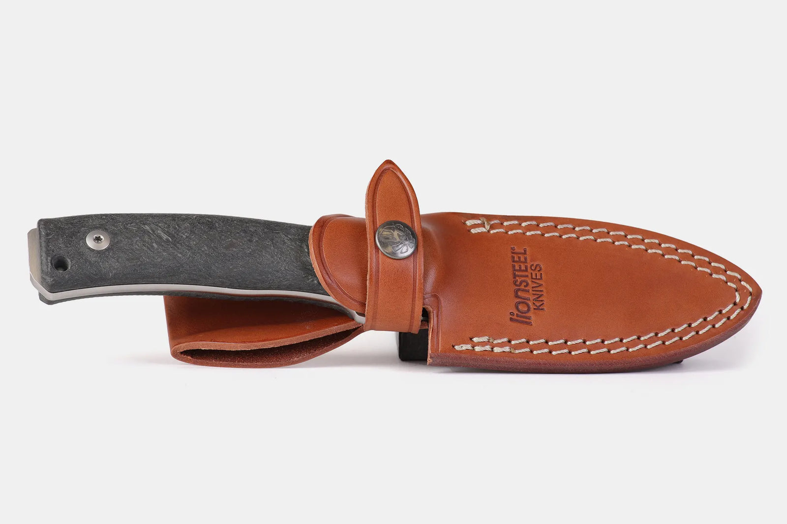 LionSTEEL M4 Leather Sheath - Made in Italy for Fixed Blade Knife