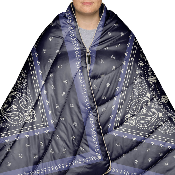 Rumpl Original Puffy Blanket 1P Midnight Mesa Bandana