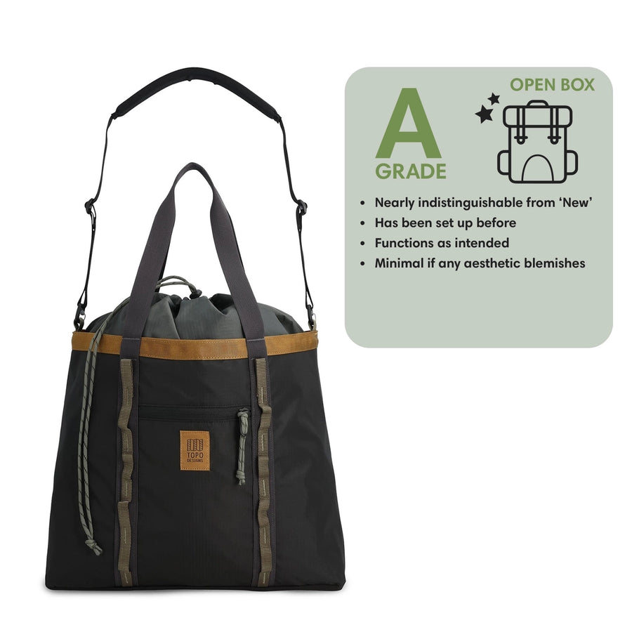Topo Designs Mountain Utility Tote - product view 25 in Black