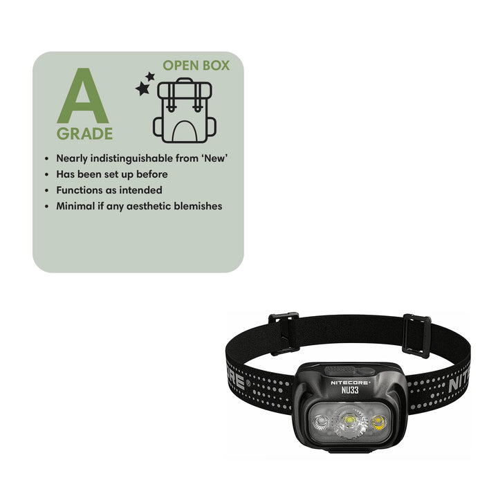 Nitecore NU33 Headlamp with USB-C - Open Box