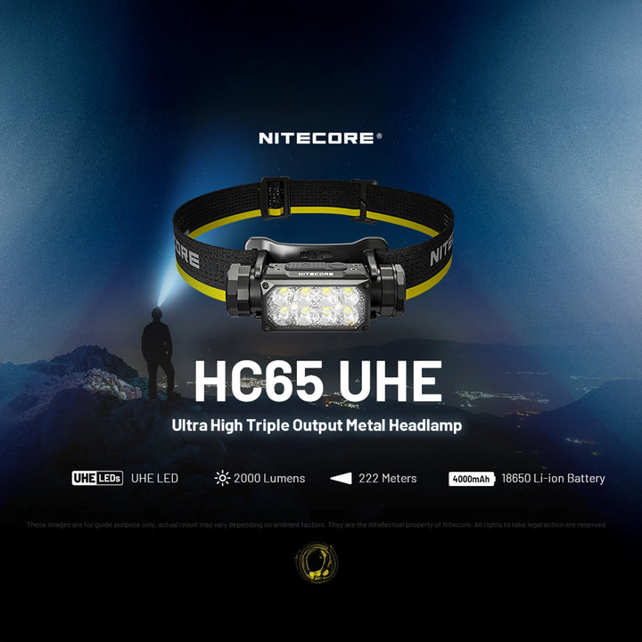 Nitecore HC65 UHE 2000 Lumen Rechargeable Headlamp