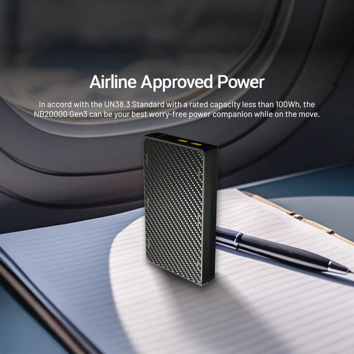 Nitecore NB20000 Gen 3 Dual USB-C Carbon Fiber Power Bank