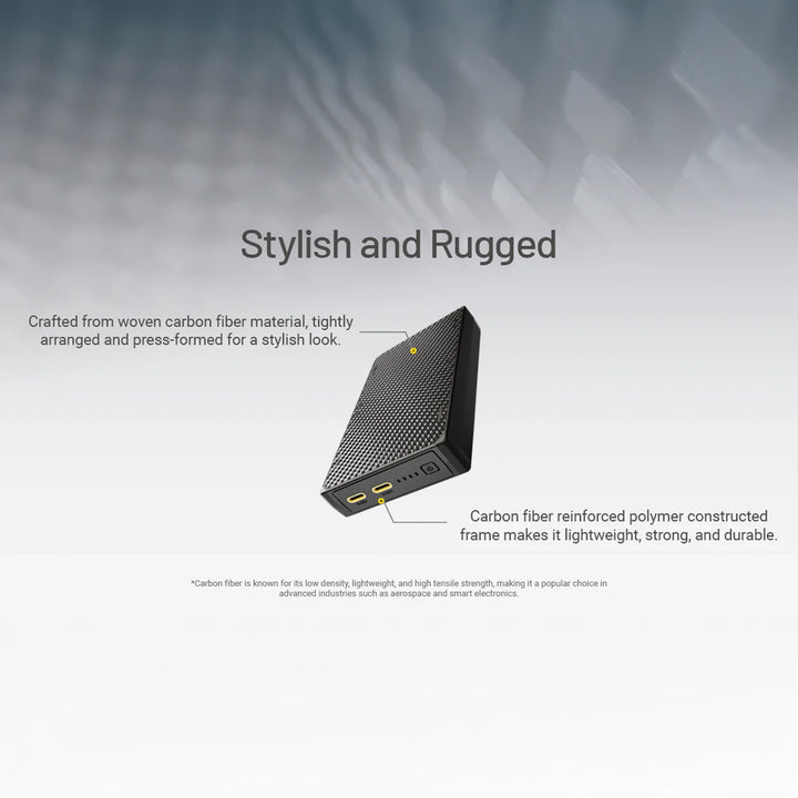 Nitecore NB20000 Gen 3 Dual USB-C Carbon Fiber Power Bank