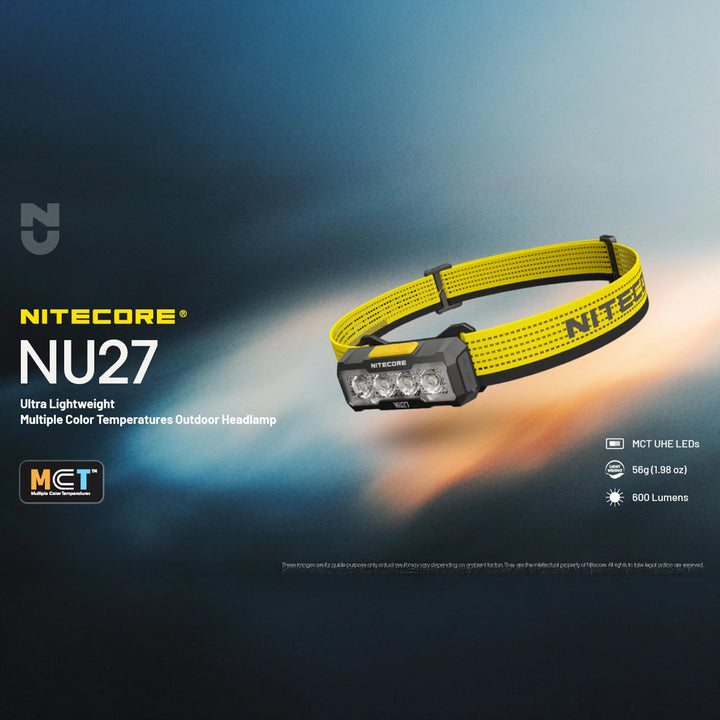 Nitecore NU27W Rechargeable Headlamp Alpine White
