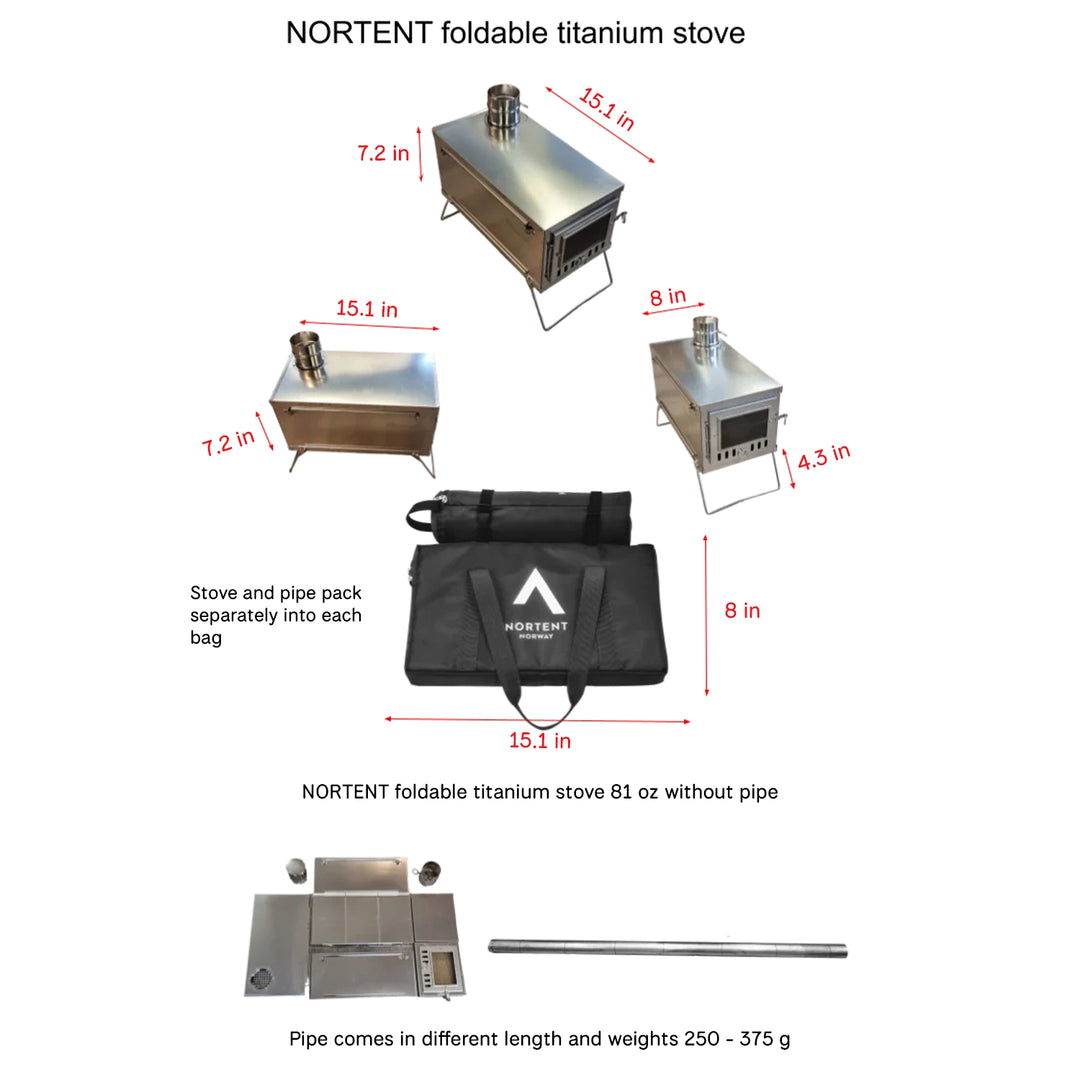 Nortent Foldable Titanium Stove