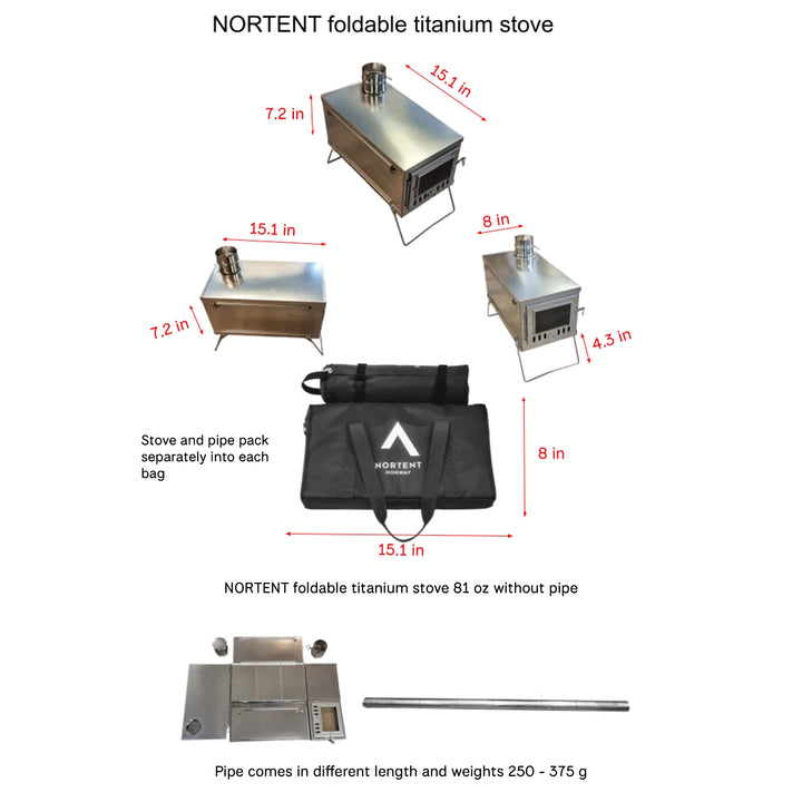 Nortent Foldable Titanium Stove