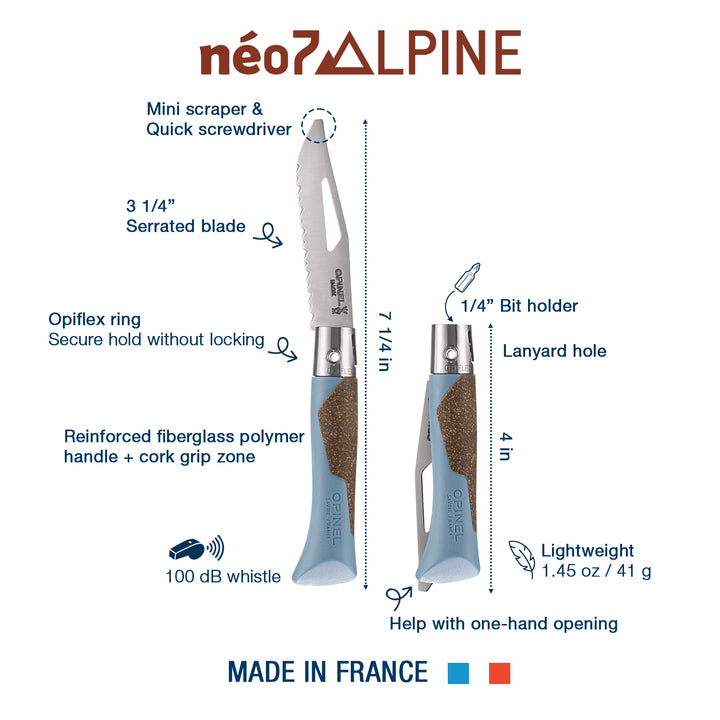 Opinel Néo7 Alpine Mountaineering Folding Knife