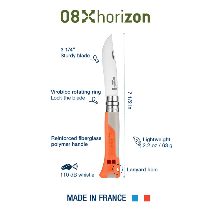 Opinel No. 08 Horizon Outdoor Folding Knife