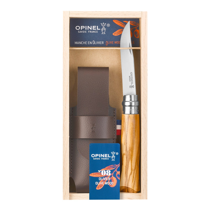 Opinel Stainless Steel Blade Olivewood Handle
