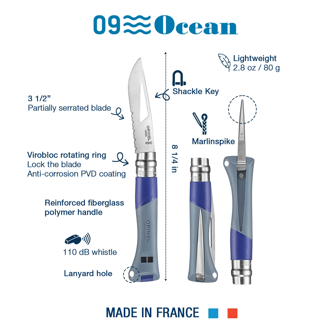Opinel No. 09 Ocean Sailor Folding Knife