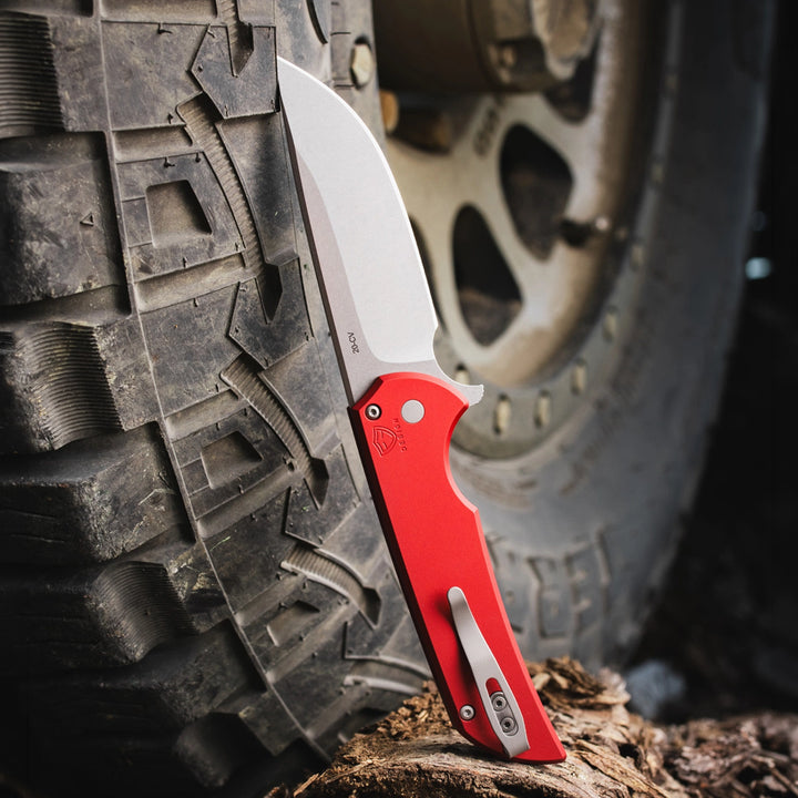 Pro-Tech Mordax Button Lock — Magnacut or CPM 20CV Folding Knife