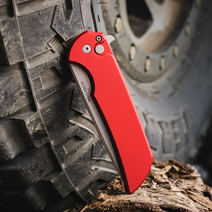 Pro-Tech Mordax Button Lock — Magnacut or CPM 20CV Folding Knife