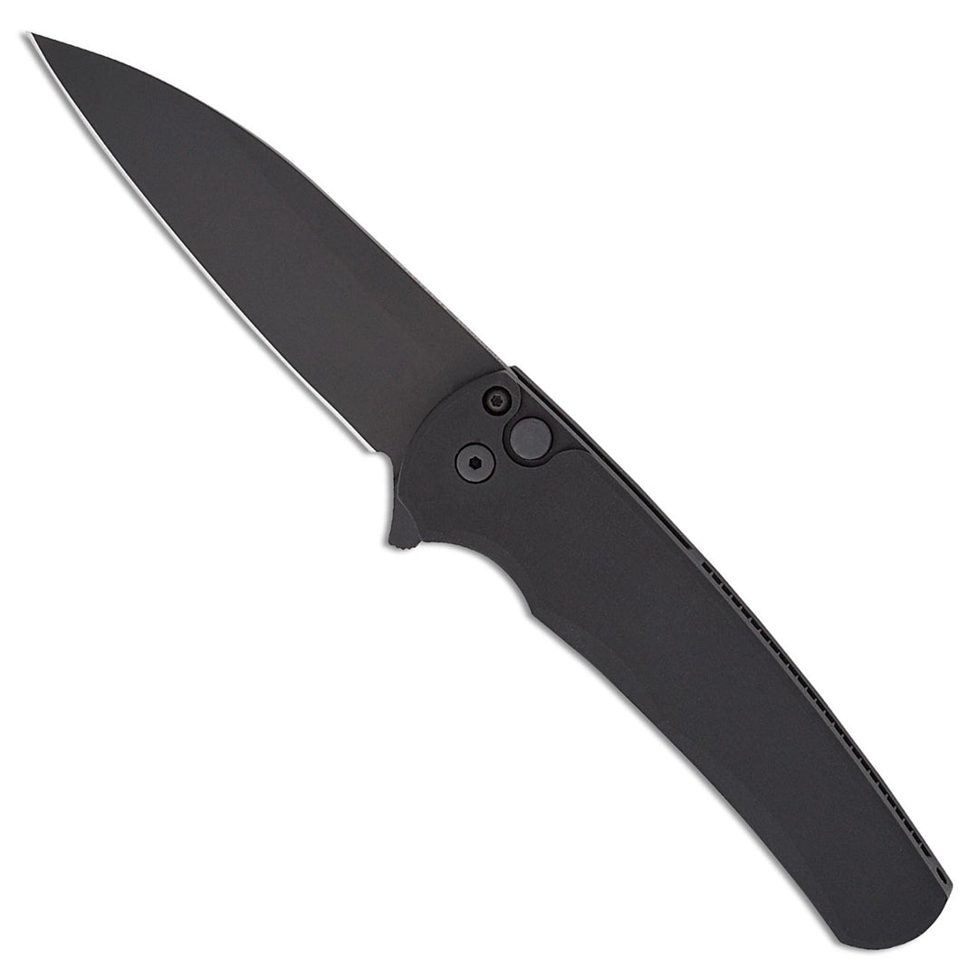 Pro-Tech Malibu Button Lock, Magnacut Blade — Magnacut Black Folding Knife