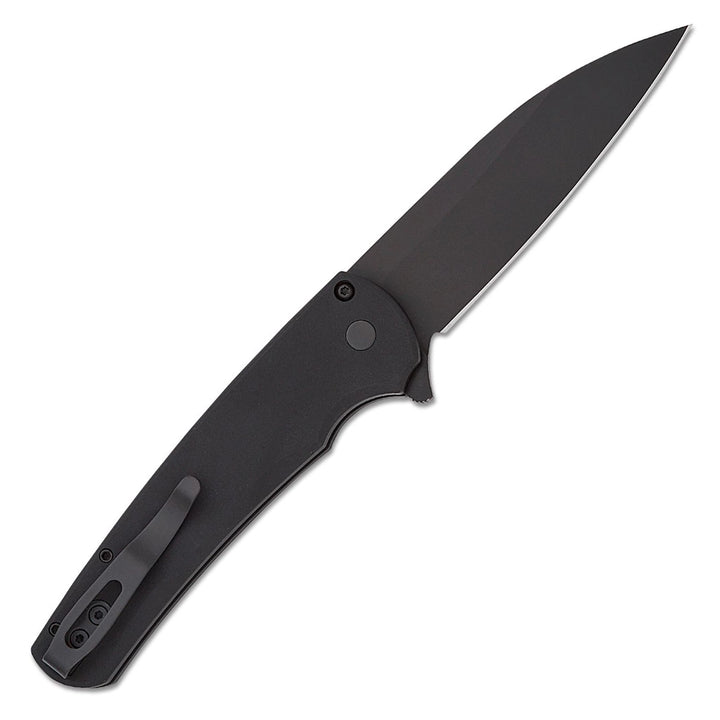 Pro-Tech Malibu Button Lock, Magnacut Blade — Magnacut Black Folding Knife