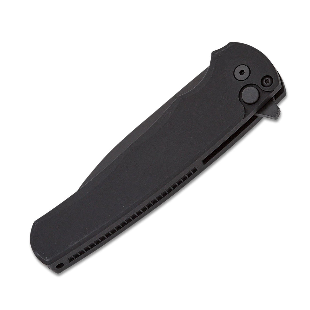 Pro-Tech Malibu Button Lock, Magnacut Blade — Magnacut Black Folding Knife