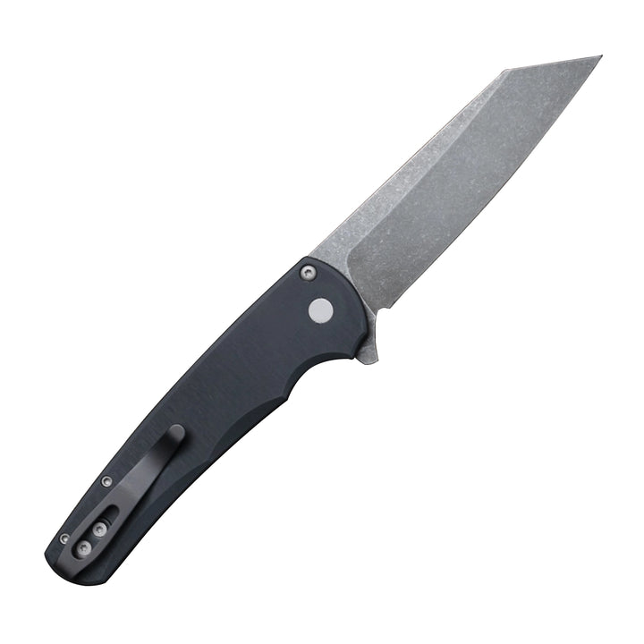 Pro-Tech Malibu Flipper Reverse Tanto MagnaCut — Magnacut Folding Knife, back view