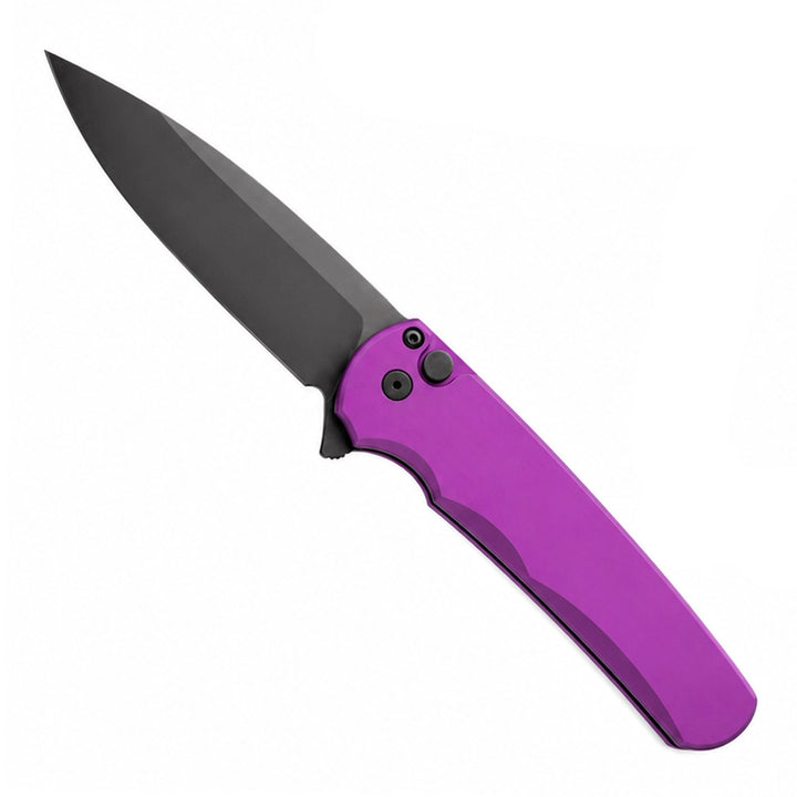 Pro-Tech Malibu 5303 Purple Handle Black Wharncliffe