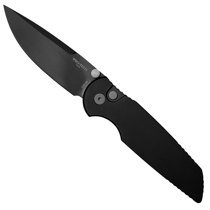 Pro-Tech TR-3 Integrity Manual — Satin Folding Knife, blade detail