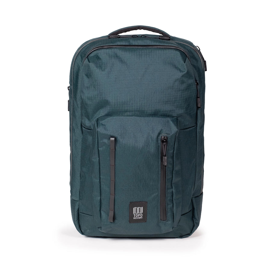 Topo Designs Global Pro Backpack - front view in DarkPine