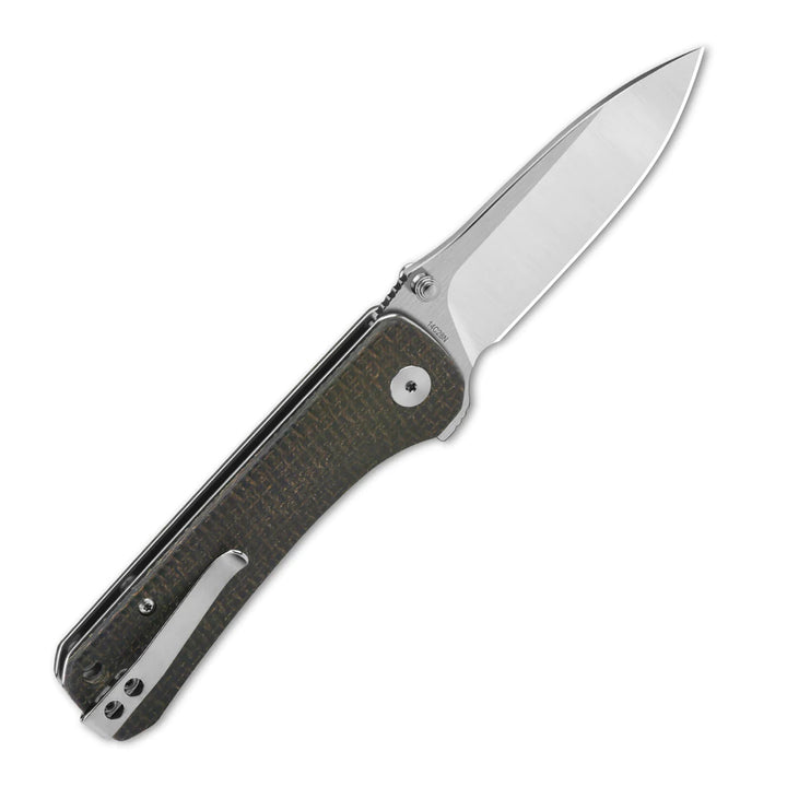 QSP Hawk Micarta Liner Lock Folding Knife