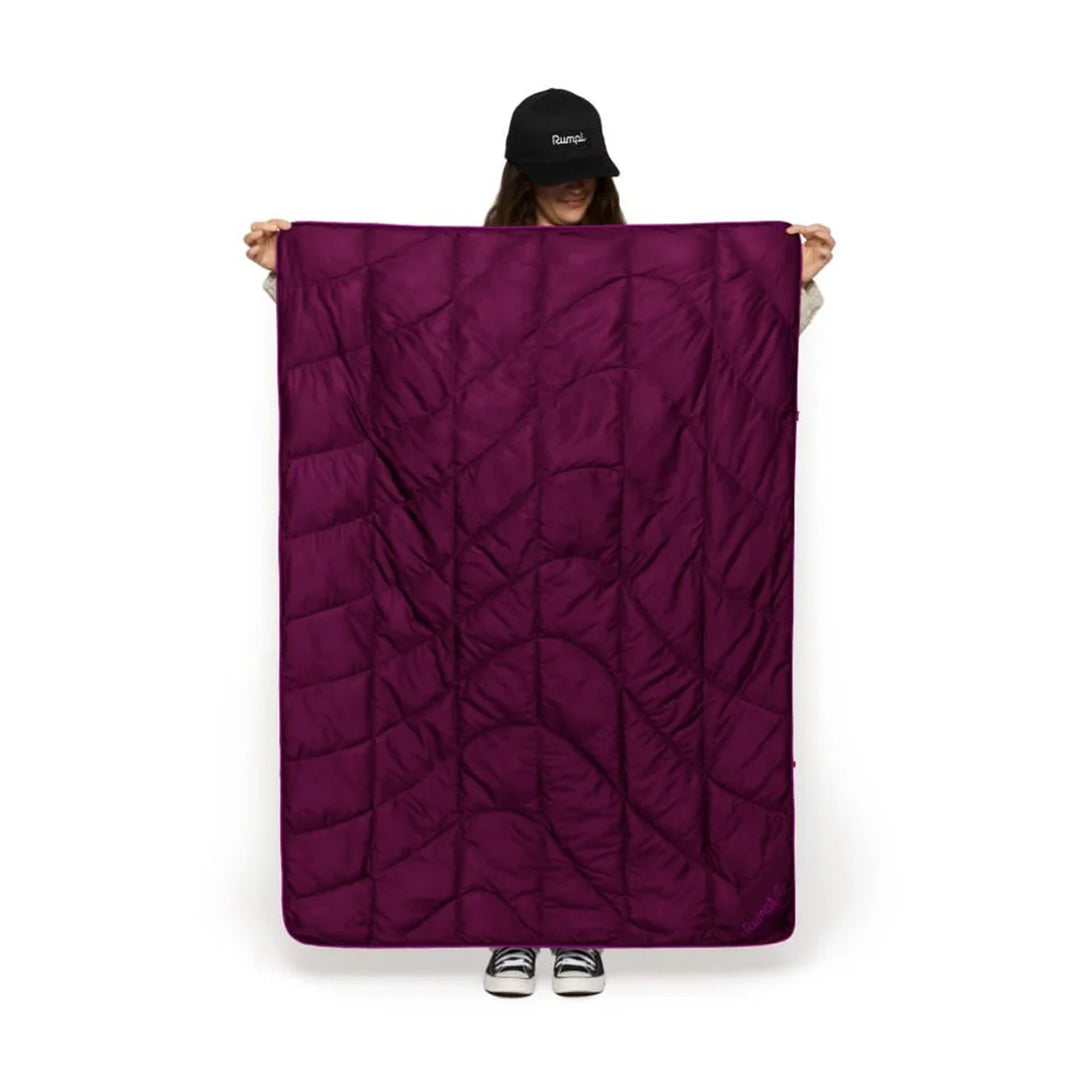 Rumpl Travel Puffy Blanket Plum