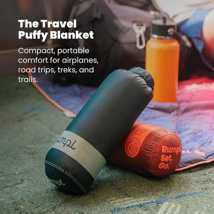 Rumpl Travel Puffy Blanket Plum