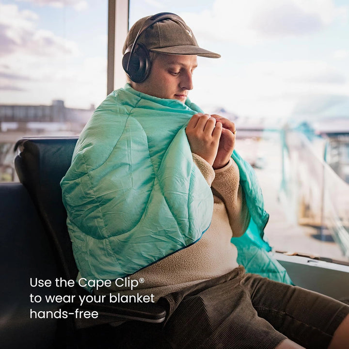 Rumpl Travel Puffy Blanket Burning Blue Fade