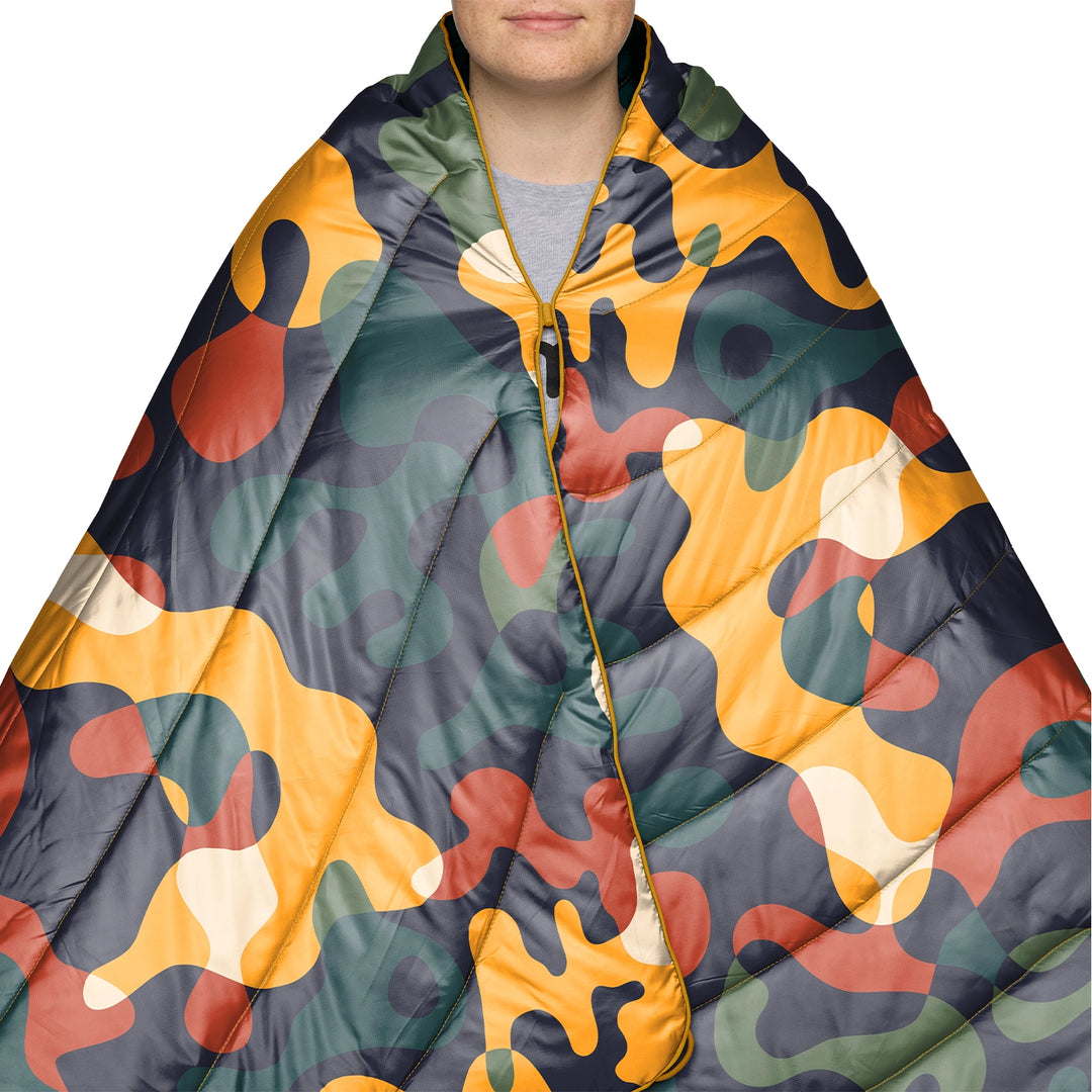 Rumpl Original Puffy Blanket 1P Rustic Abstraction