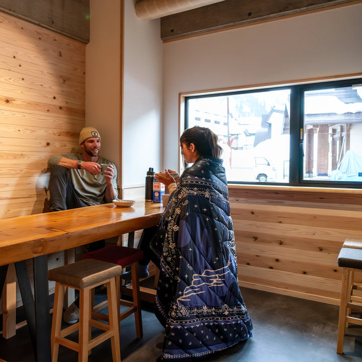 Rumpl Original Puffy Blanket 1P Midnight Mesa Bandana