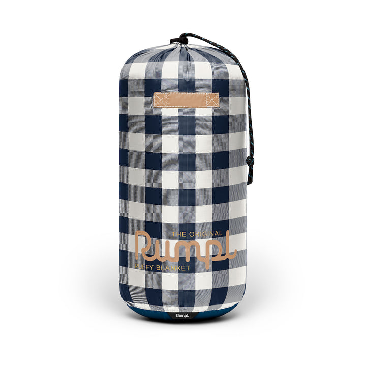 Rumpl Original Puffy 1P Blanket - Navy Gingham