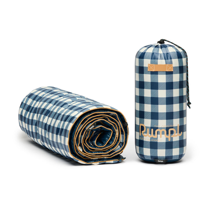 Rumpl Original Puffy 1P Blanket - Navy Gingham