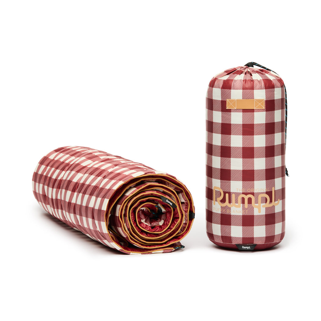 Rumpl Original Puffy 1P Blanket - Red Gingham