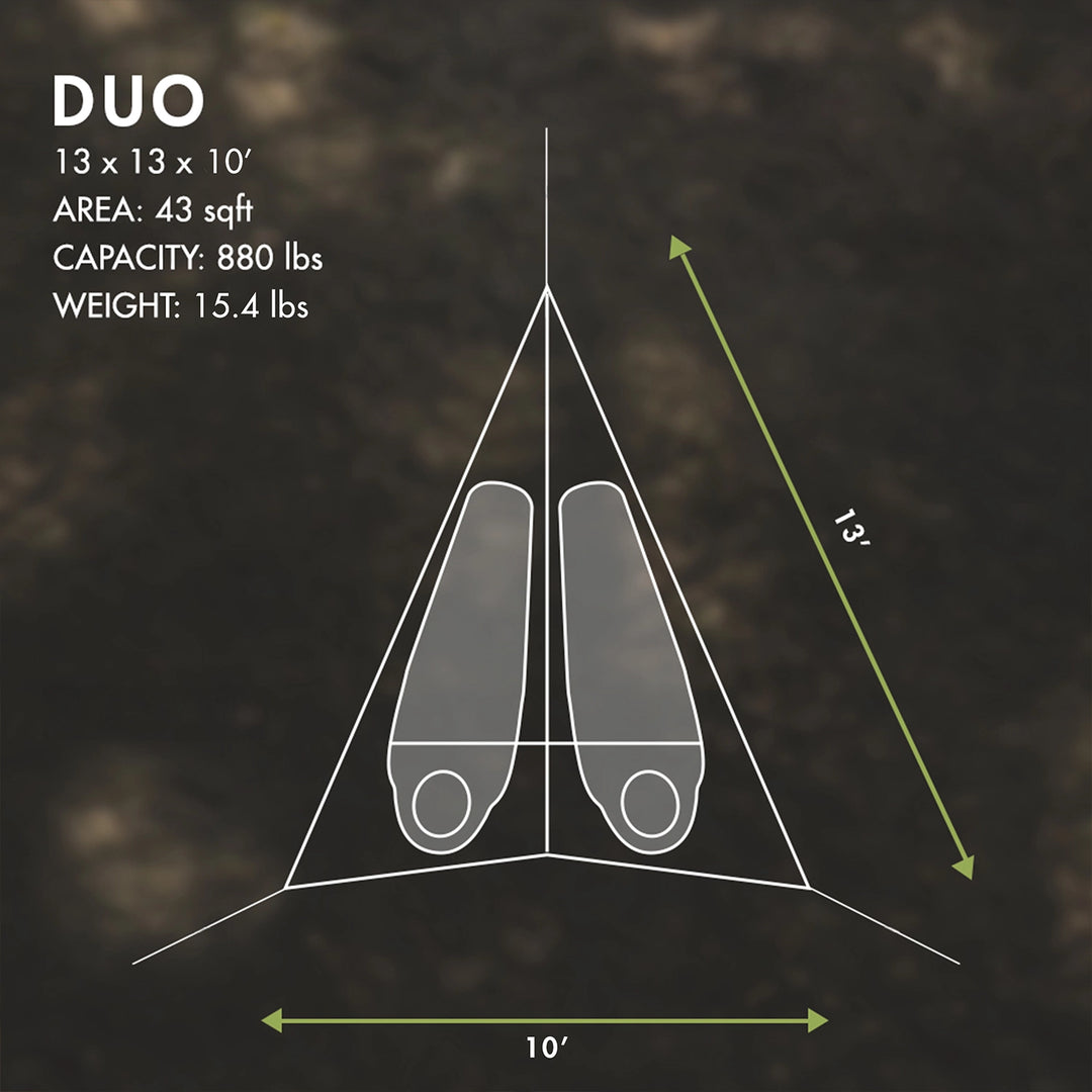 Tentsile Duo 2-Person Mesh Camping Hammock (3.0)