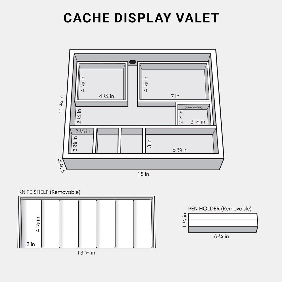 Kaviso EDC Cache Valet and Drawer (Parts Only)