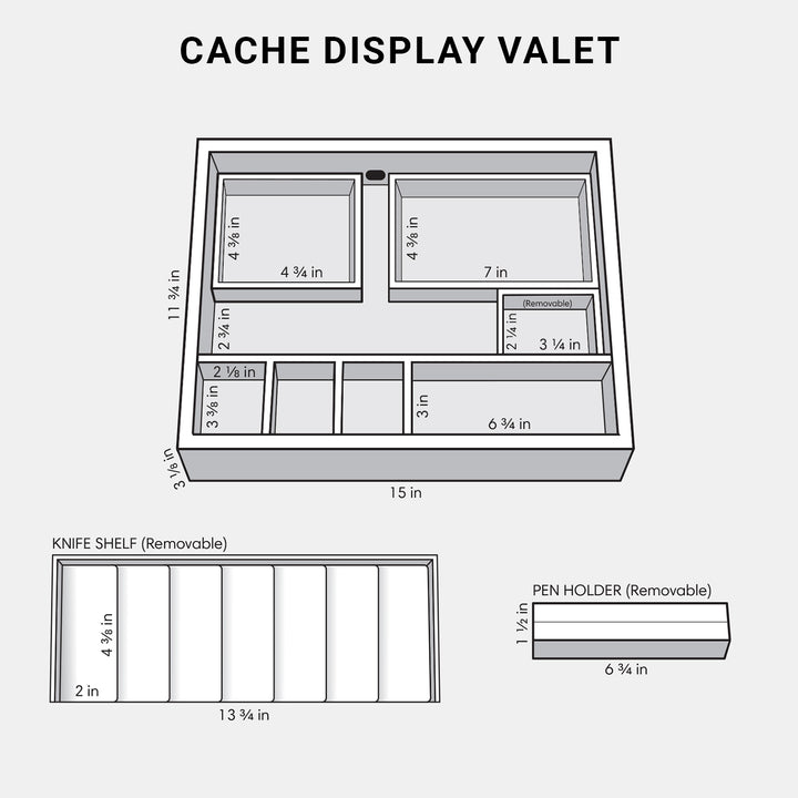 Kaviso EDC Cache Valet and Drawer (Parts Only)