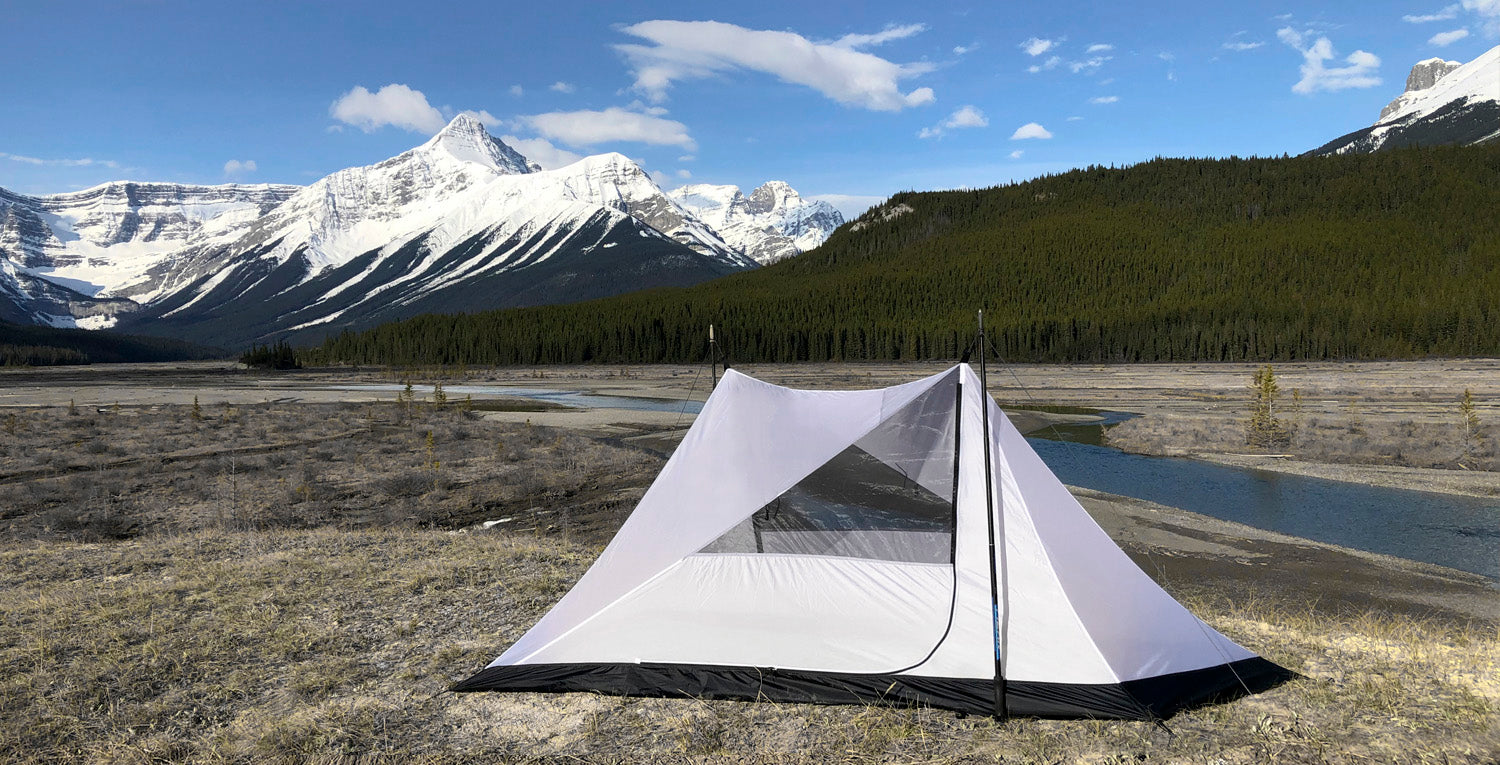 Durston Gear X-Mid Solid 1 Trekking pole tent and Ultralight Backpacking Shelter Designed by Dan Durston Sold by Kaviso