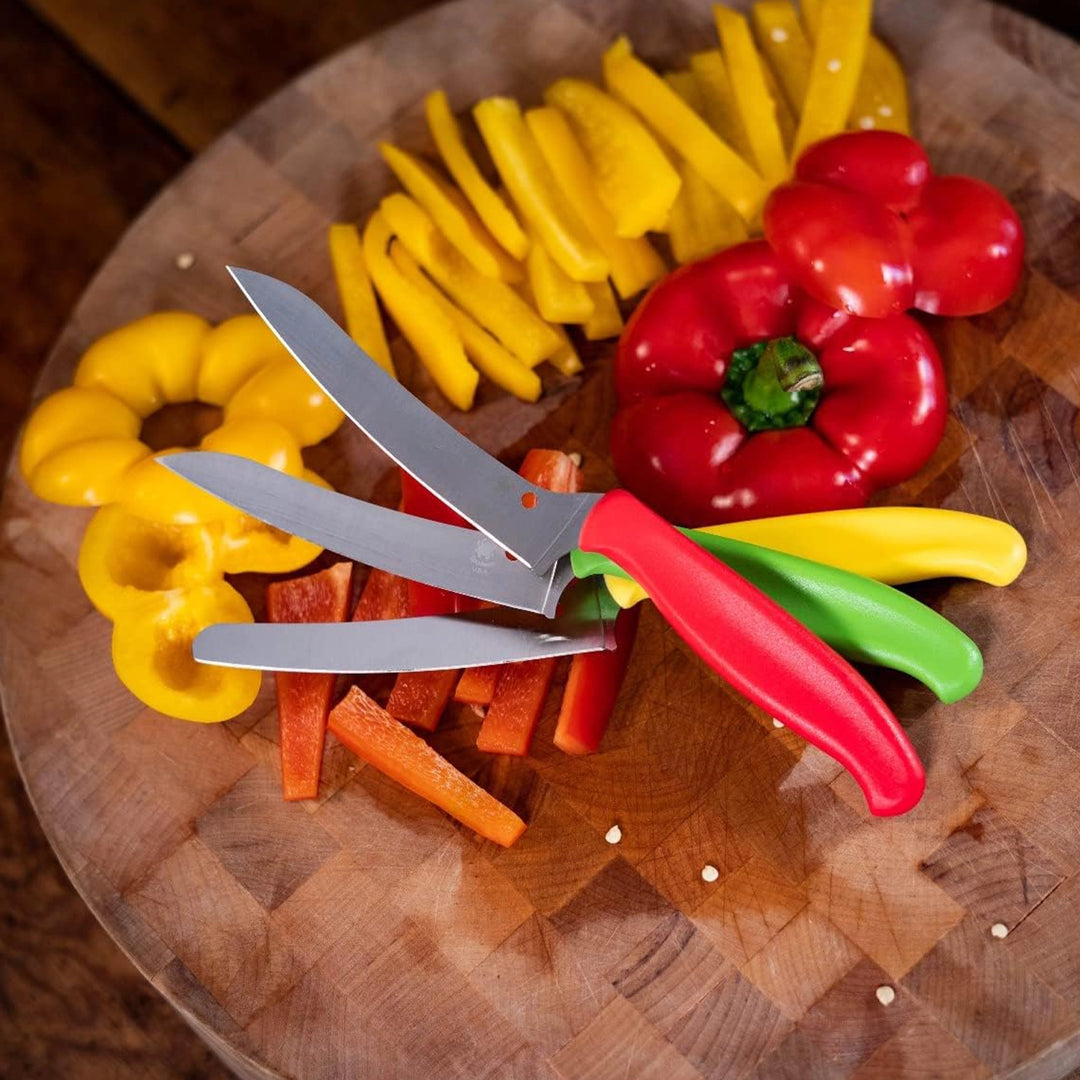 Spyderco Z-Cut Pointed Tip Fixed Blade Kitchen Knife