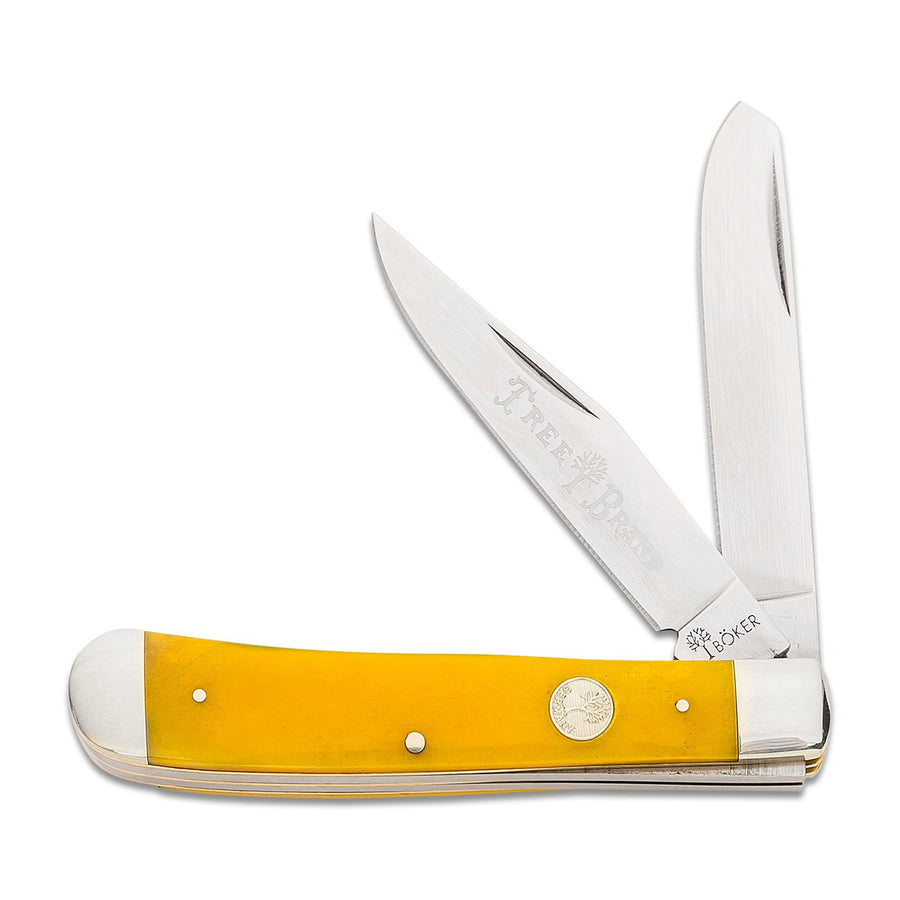 Boker Traditional Series 2.0 Trapper D2 Satin Slipjoint Knife Bone