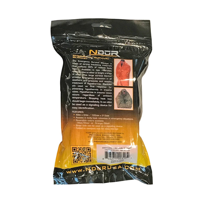NDUR Emergency Blanket Orange