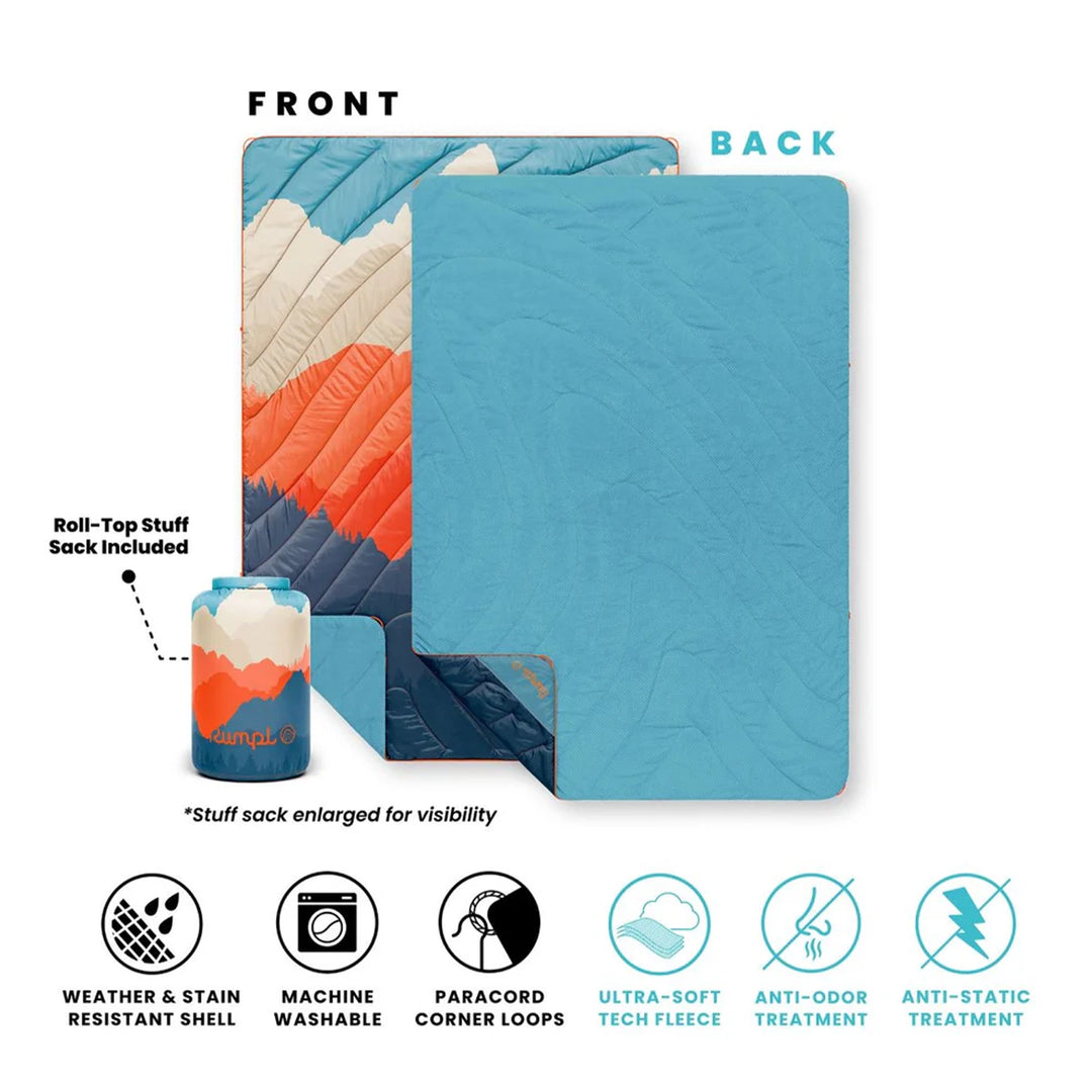 Rumpl Fleece Puffy Blanket 1P Teton Glow