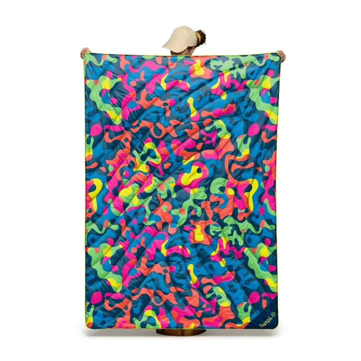 Rumpl Original Puffy Blanket 1P Hyper Abstraction