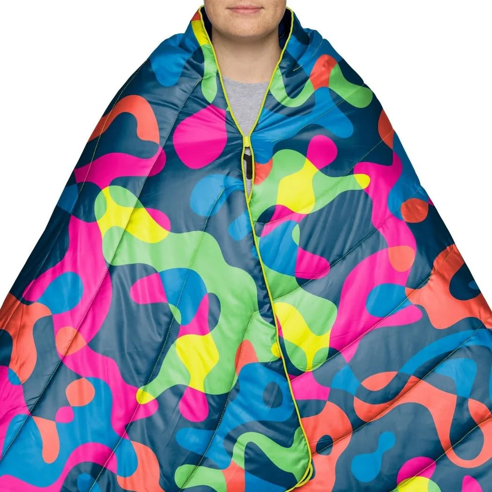 Rumpl Original Puffy Blanket 1P Hyper Abstraction
