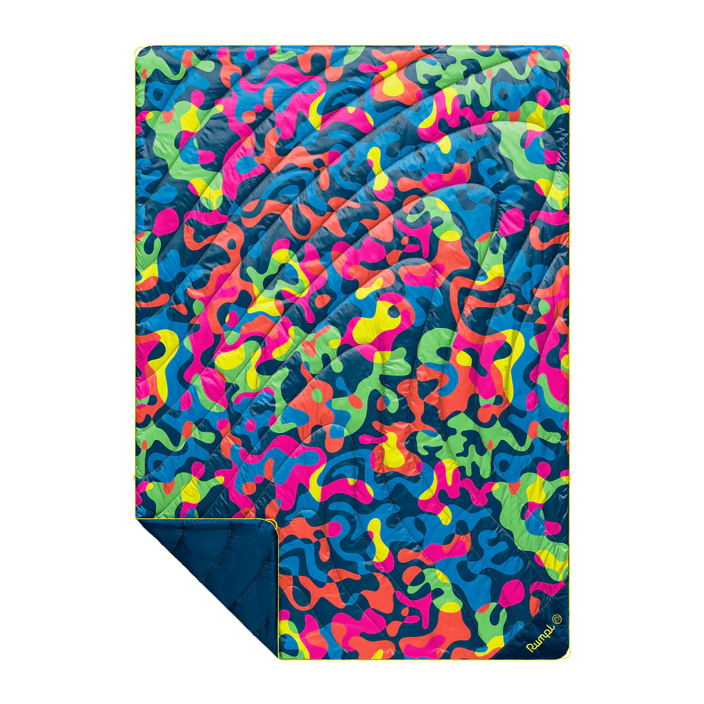 Rumpl Original Puffy Blanket 1P Hyper Abstraction