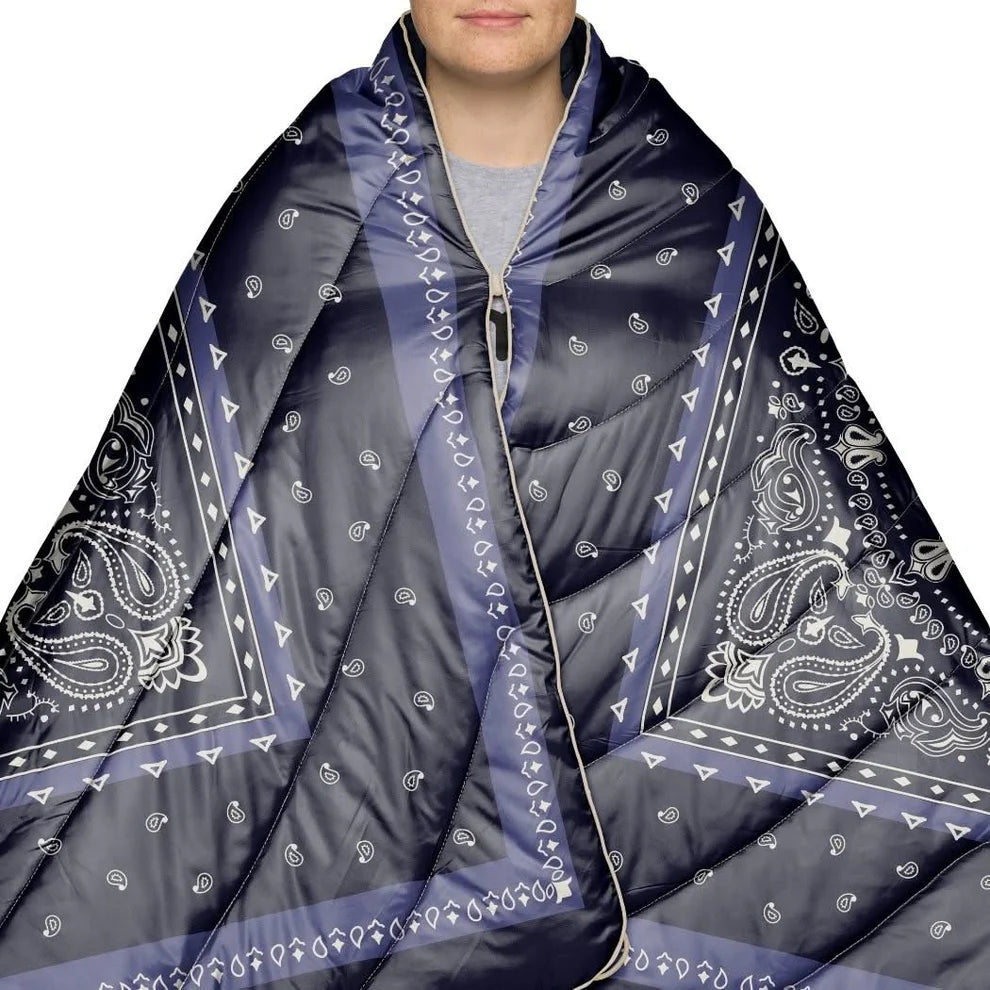 Rumpl Original Puffy Blanket 1P Midnight Mesa Bandana