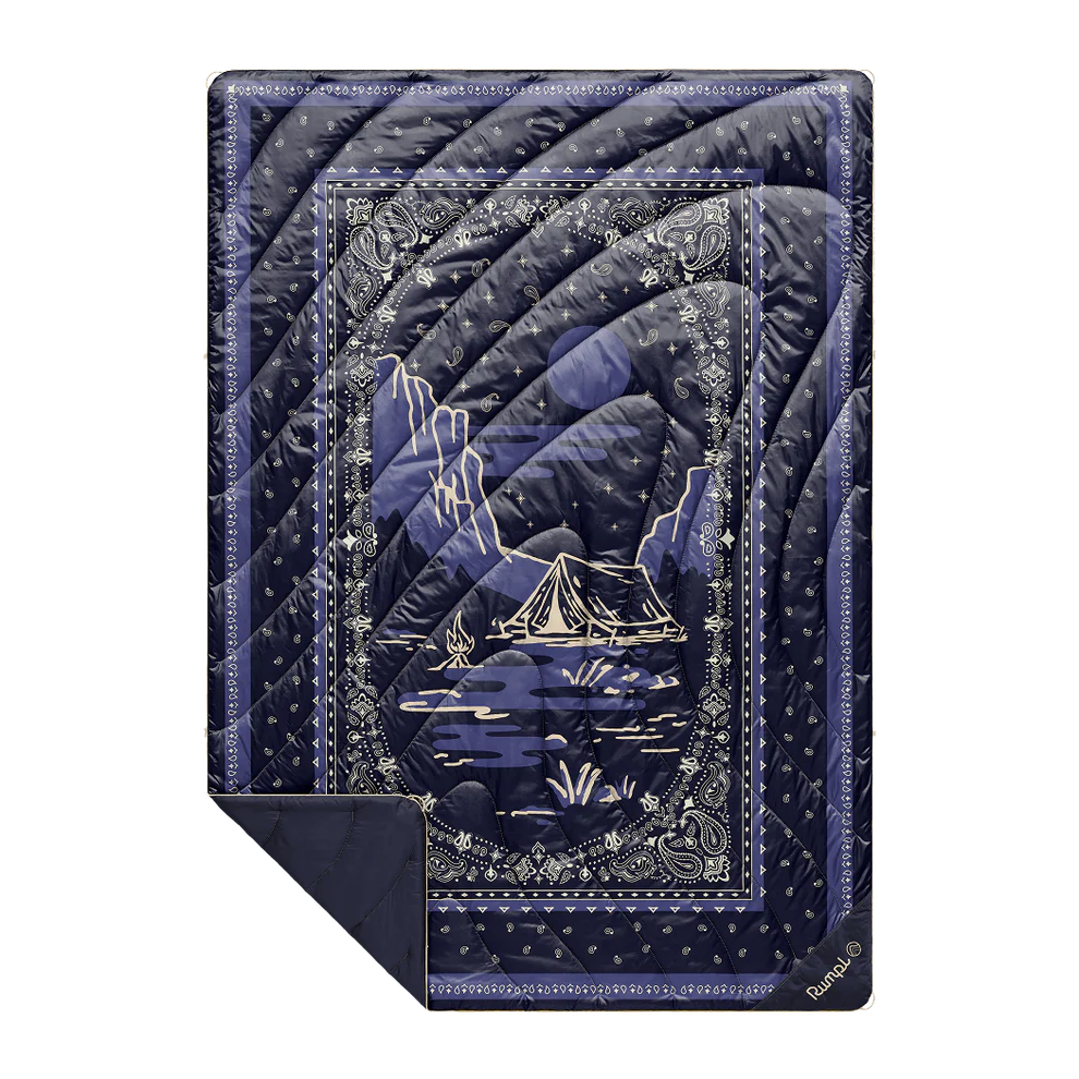 Rumpl Original Puffy Blanket 1P Midnight Mesa Bandana