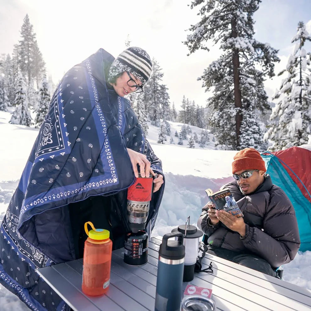 Rumpl Original Puffy Blanket 1P Midnight Mesa Bandana