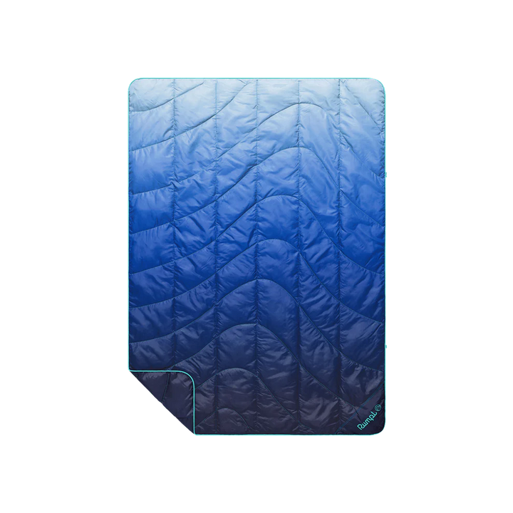 Rumpl Travel Puffy Blanket Burning Blue Fade